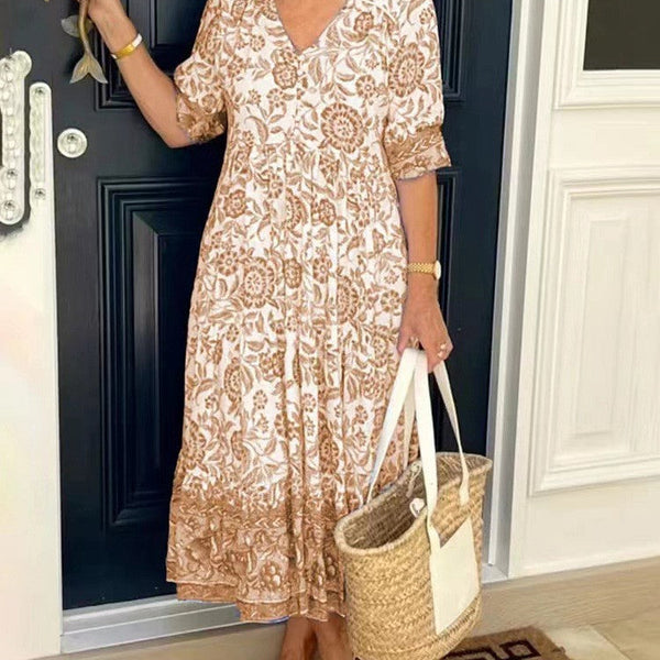 Fleur™ Boho Maxi-Kleid