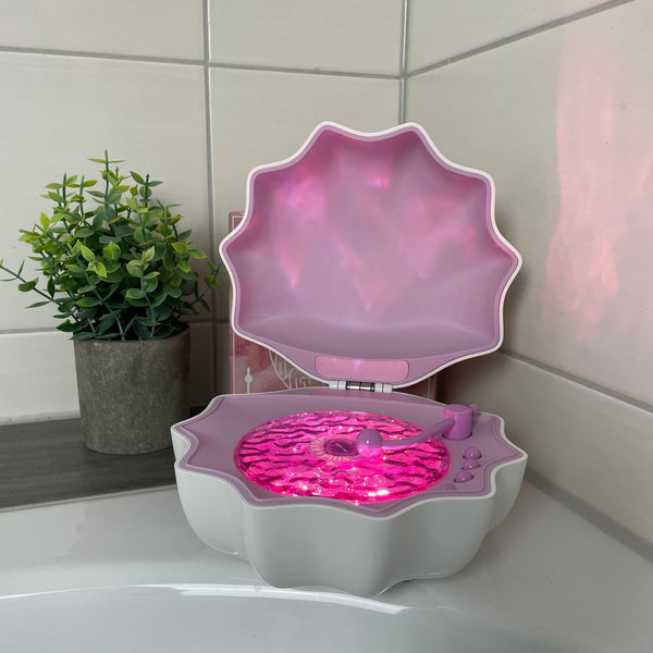 MeeresZauber™ Muschellicht mit Wellenprojektion & Bluetooth-Lautsprecher