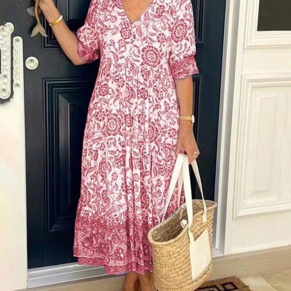 Fleur™ Boho Maxi-Kleid