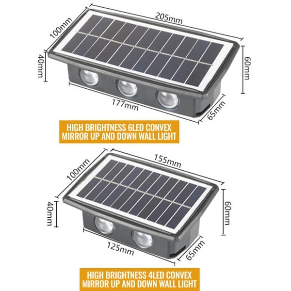 SunGlow™ - Solarbetriebene Wandleuchte