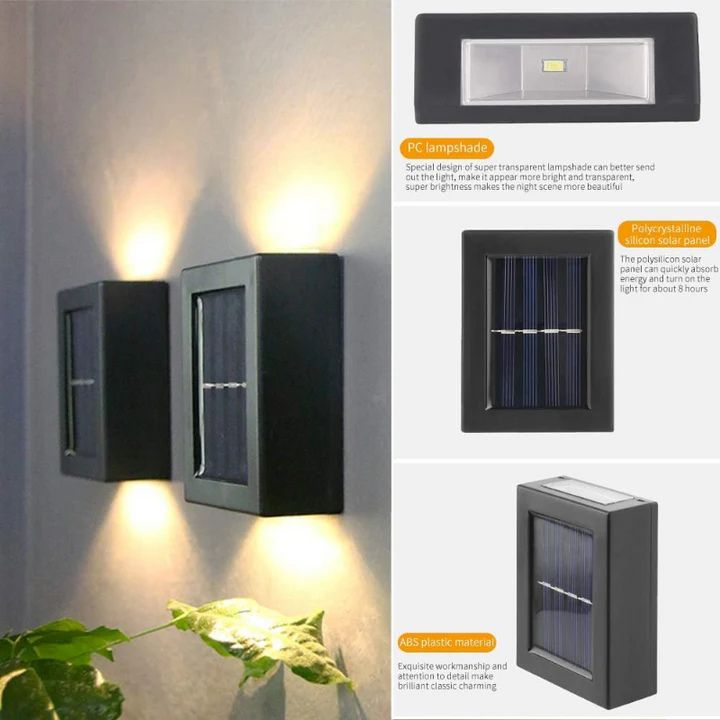 1+1 GRATIS | DuoBeam - Solar-Doppel-Schatten-Wandleuchte