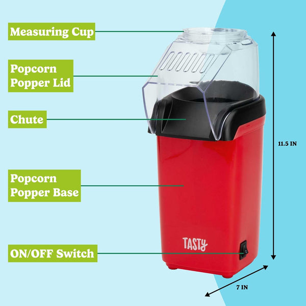PopAir™ - Heißluft-Popcornmaschine, Gesunder und Leckerer Popcorn in Minuten