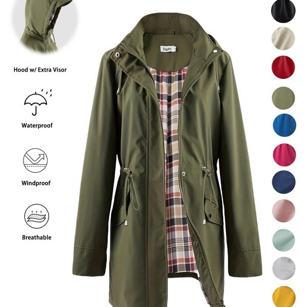 RegenSchild™ Eleganter, wetterfester Outdoor-Mantel