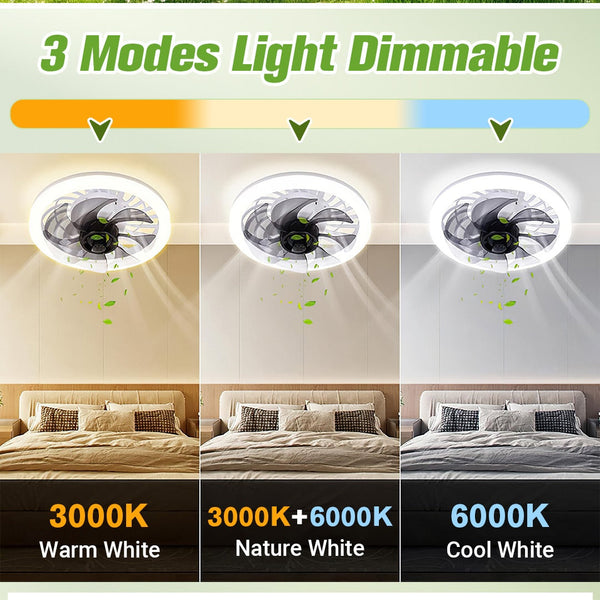 BreezeLite™ - 2-in-1 Leise Einstellbare Ventilatorlampe mit Fernbedienung