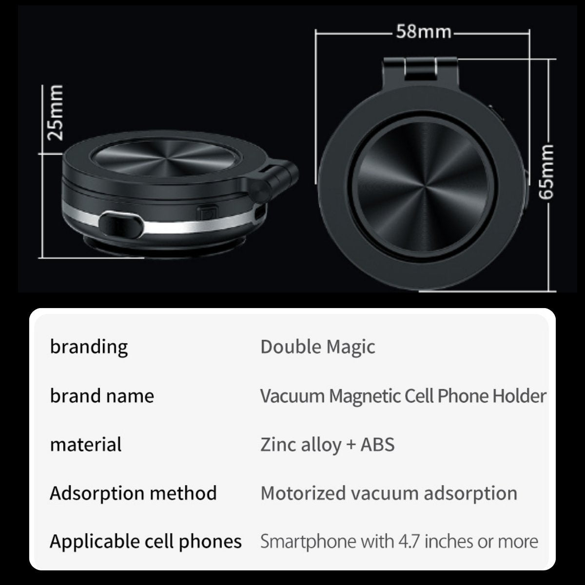 MagGrip™ - Vakuum Magnetisches Auto Telefonhalter