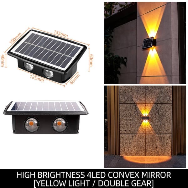 SunGlow™ - Solarbetriebene Wandleuchte