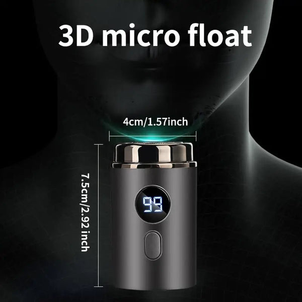 Trimster™ – Mini Tragbarer Elektrischer Rasierer | Wasserdicht | USB-Aufladung | Präzise & Schmerzfrei