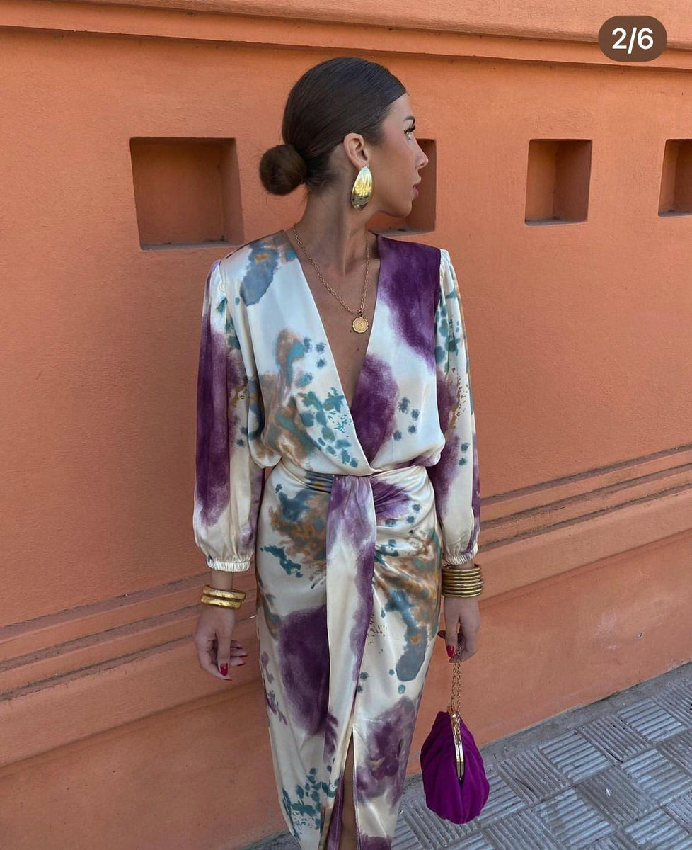 Amayah™ | Elegantes Kleid mit V-Ausschnitt