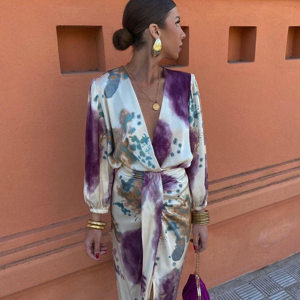 Amayah™ | Elegantes Kleid mit V-Ausschnitt