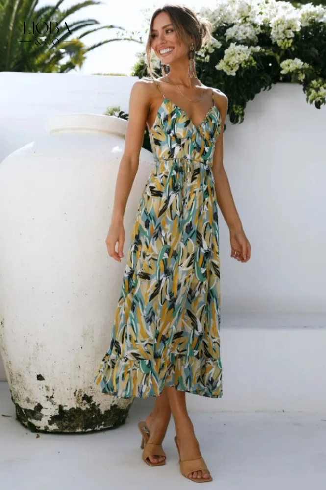 Aadhya™ | FARBENFROHES SOMMERKLEID