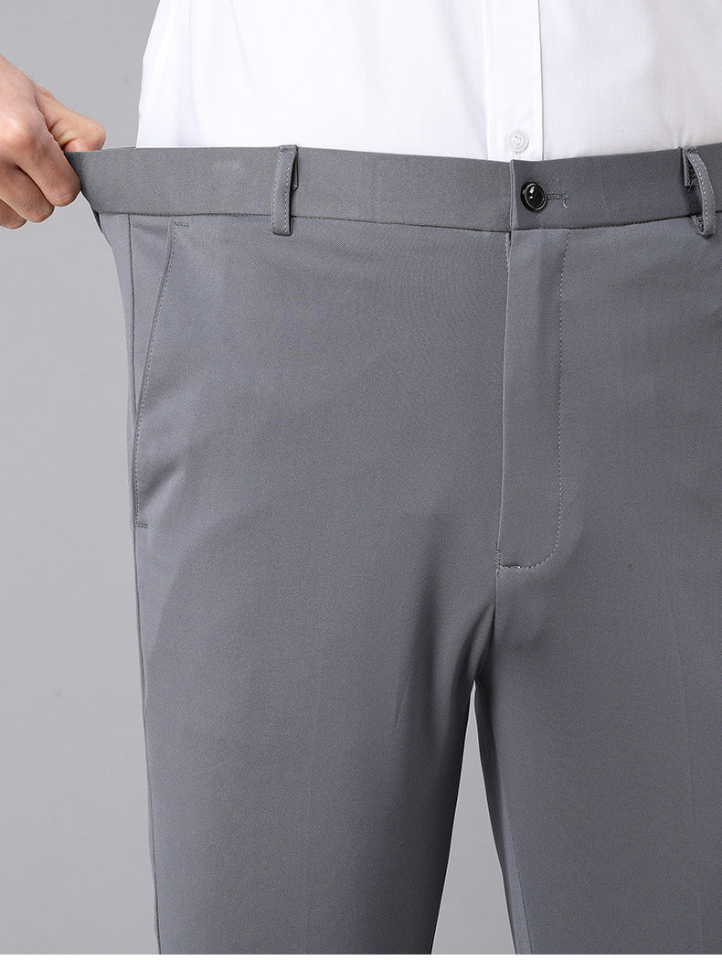 Herren Business-Casual Hose mit Stretchbund | Knitterarm, elastisch & bequem für Büro, Reise und Alltag