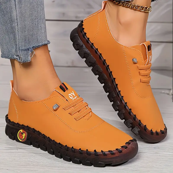 Damen Komfort-Sneaker rutschfest & ergonomisch | Atmungsaktiv mit gepolsterter Einlegesohle | Stabiler Halt | EU 35–44