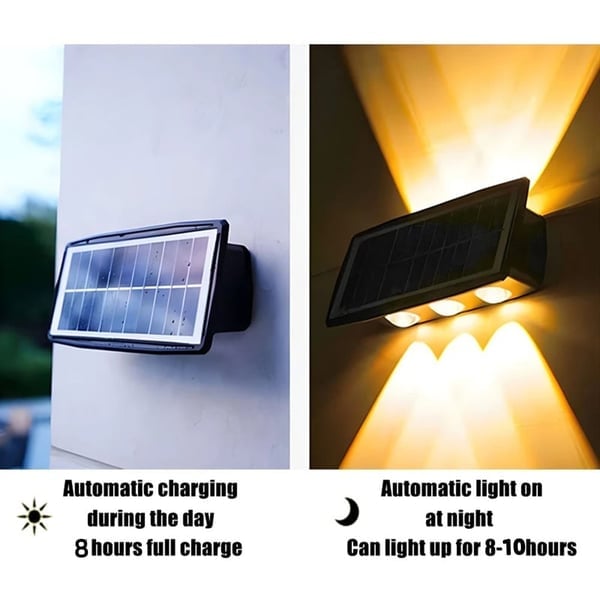 SunGlow™ - Solarbetriebene Wandleuchte