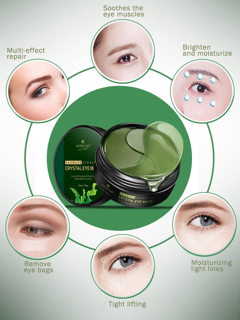 Hydratisierende Augenmaske aus Meeresalgen 🍃