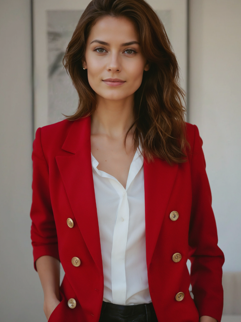 Damen Blazer aus Baumwolle-Mix | Leicht tailliert & vielseitig kombinierbar | Eleganter Freizeit- & Business-Look