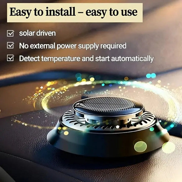 Auto-Geruchsentferner | Mit Frostschutzfunktion | Solarbetrieben & Langlebig | Für Auto & Büro