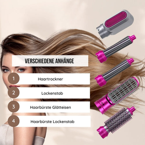 HairFlex Pro 5-in-1 Haarglätter & Styler | Airflow-Technologie | Für Glatte & Lockige Looks