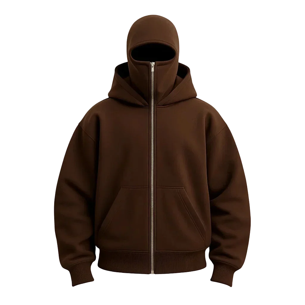 SchattenSchutz™ Unisex-Kapuzenjacke mit Vollgesichts-Reißverschluss