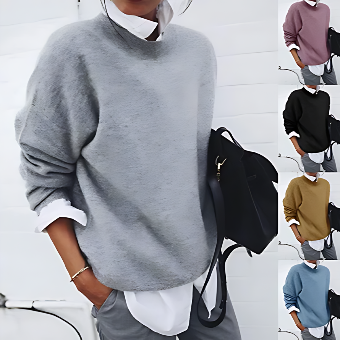 Damen Feinstrick-Pullover weich & warm | leicht taillierter Regular Fit | eleganter Strick für Alltag, Büro & Dinner
