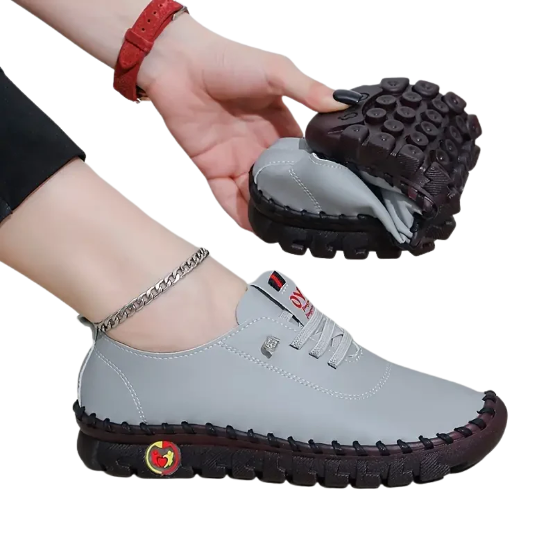 Damen Komfort-Sneaker rutschfest & ergonomisch | Atmungsaktiv mit gepolsterter Einlegesohle | Stabiler Halt | EU 35–44