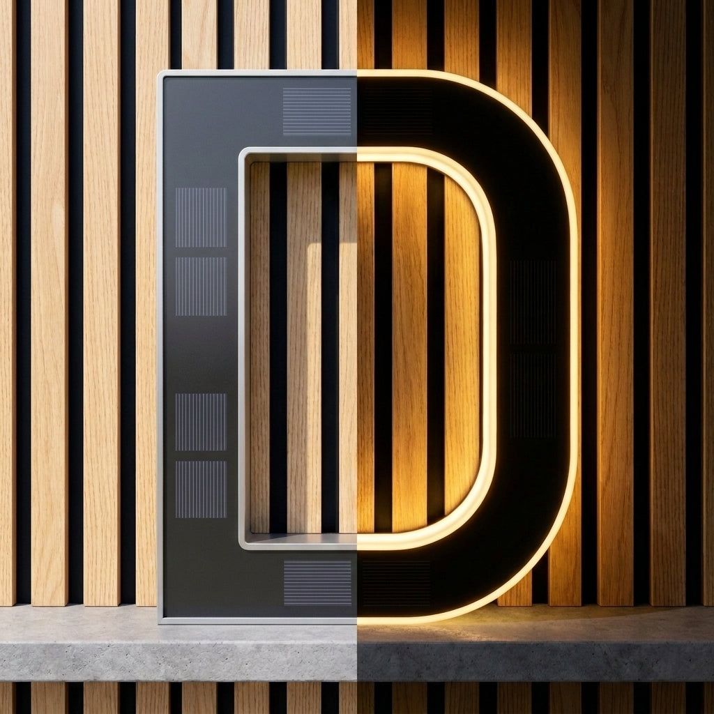 HausGlanz™ Moderne Solar-LED-Hausnummer