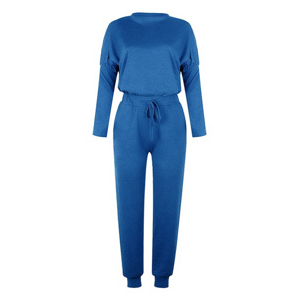 Damen 2-teiliges Herbst Set | Lange Bluse & Wide-Leg Hose | Leicht & atmungsaktiv | Casual Outfit für Alltag & Freizeit