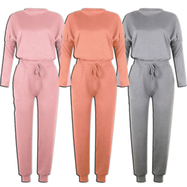 Damen 2-teiliges Herbst Set | Lange Bluse & Wide-Leg Hose | Leicht & atmungsaktiv | Casual Outfit für Alltag & Freizeit