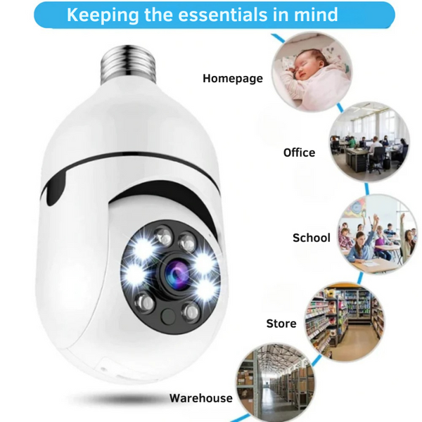 InvisiBulb Cam™ – Diskrete Hausüberwachung