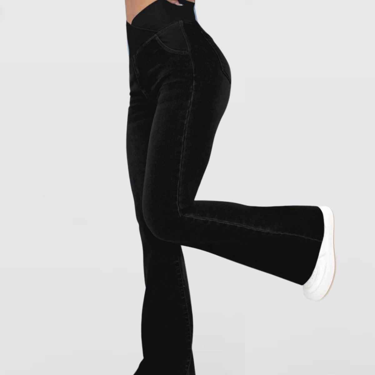 Doris Stretch-Jeans Damen High-Waist | Verstellbarer Bund formt Taille & Po | Bequemer Stretch, vielseitig für Alltag & Chic