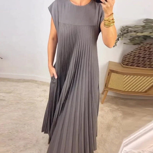 Artemis™ - Ärmelloses Faltenkleid