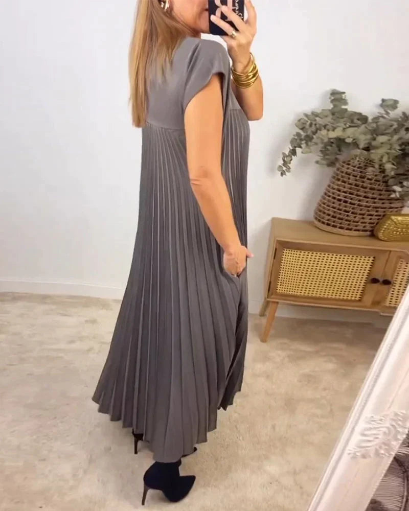 Aniyah™ - Ärmelloses Faltenkleid