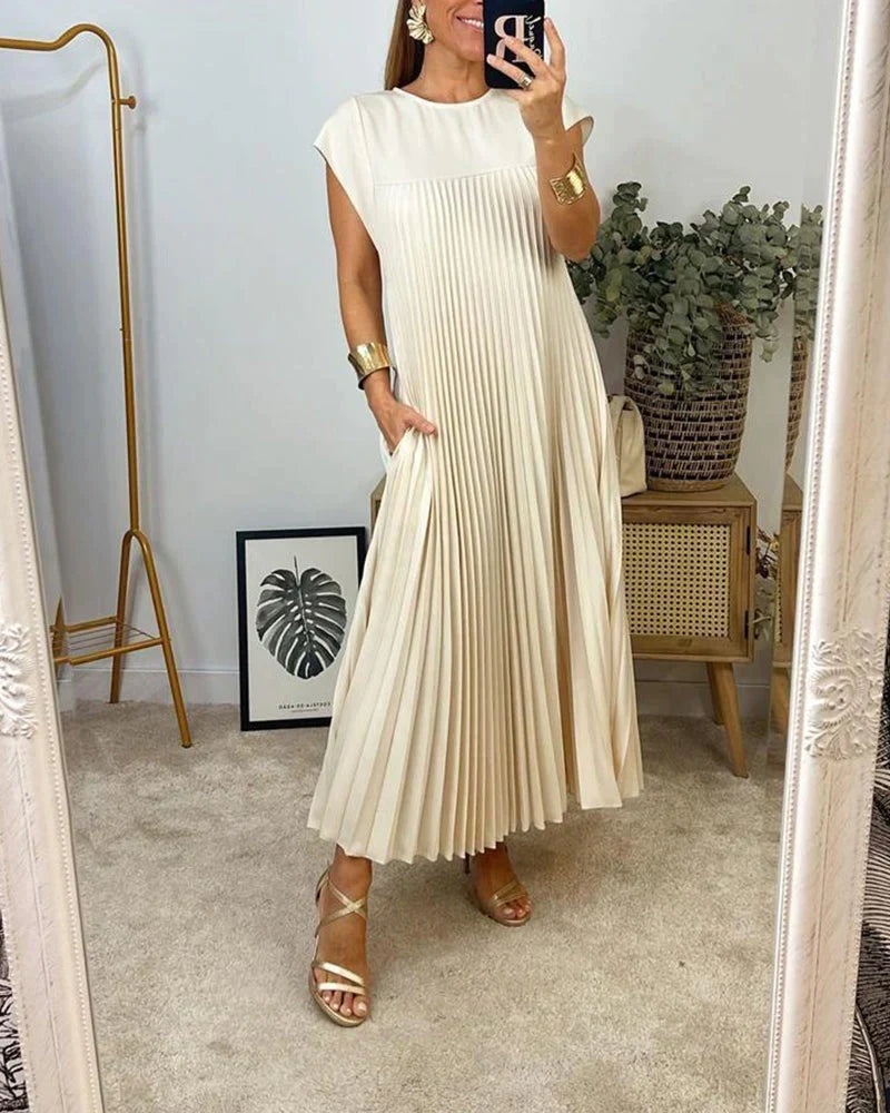 Artemis™ - Ärmelloses Faltenkleid