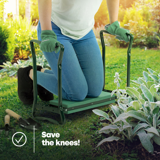 GartenWohl™ Gepolsterte Kniebank mit Aufstehhilfe