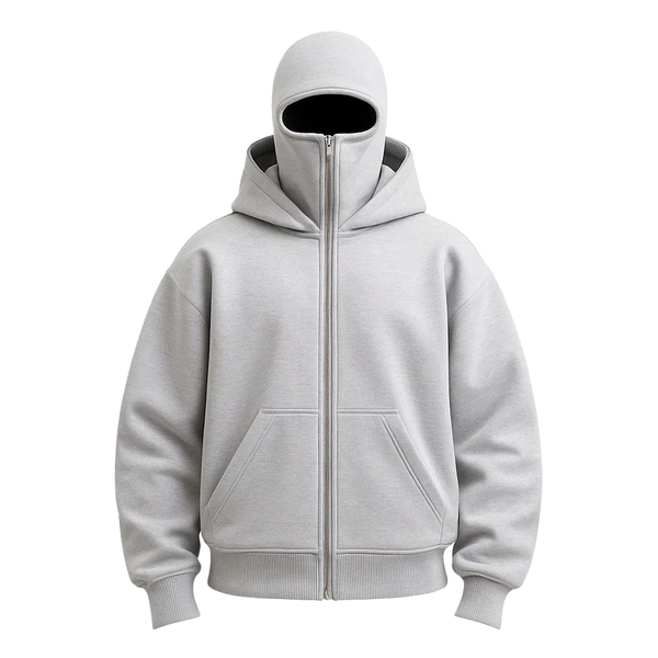 SchattenSchutz™ Unisex-Kapuzenjacke mit Vollgesichts-Reißverschluss