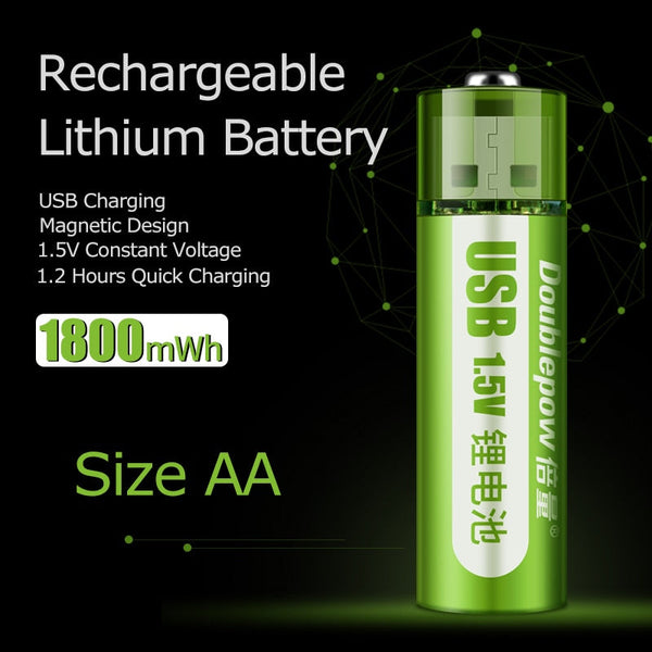 Wiederaufladbare USB-Batterie™ – Ihre Batterien, immer einsatzbereit!