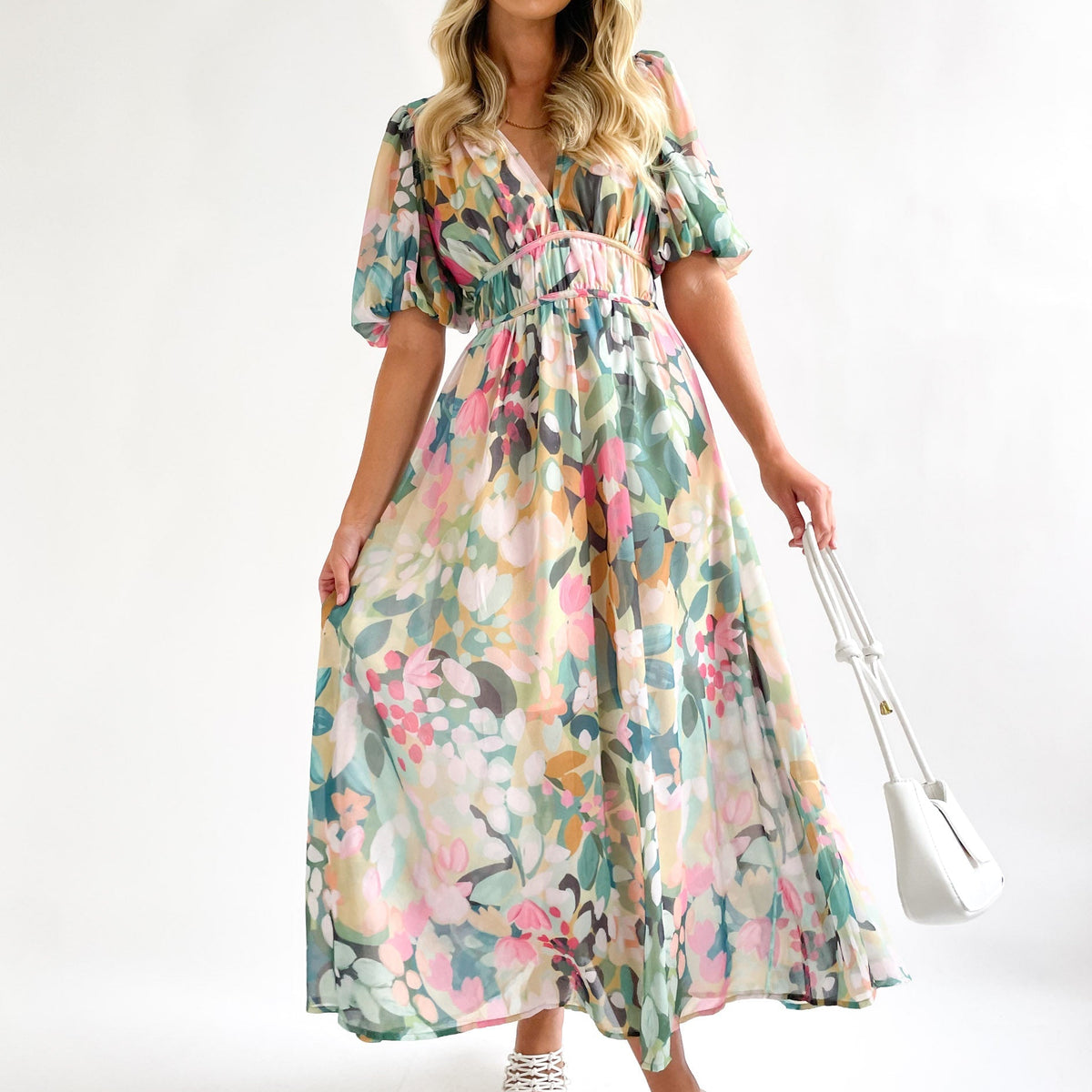 Damen Midikleid elegant & zeitlos | Stilvolles Sommer- & Alltagskleid | Modernes Freizeitkleid