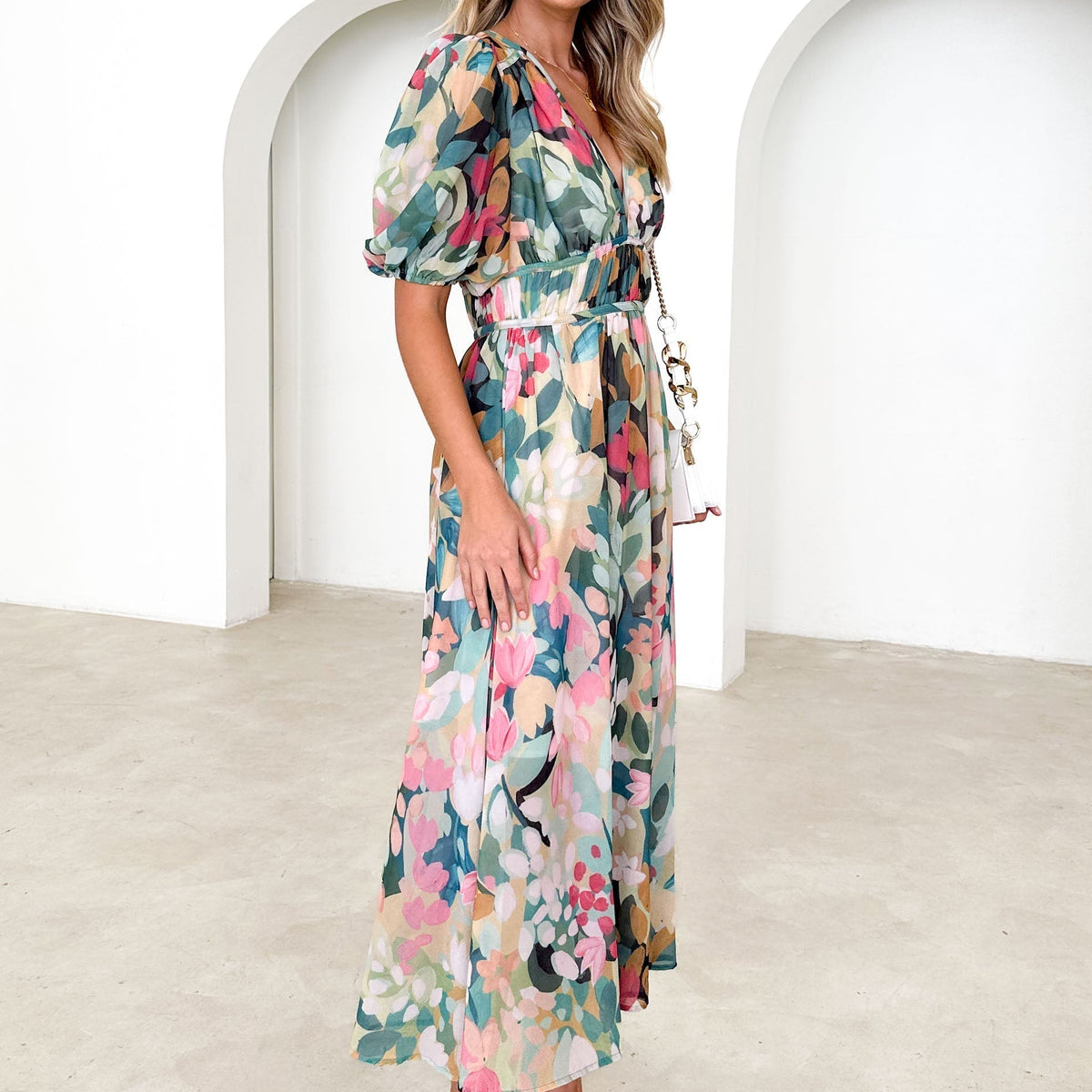 Damen Midikleid elegant & zeitlos | Stilvolles Sommer- & Alltagskleid | Modernes Freizeitkleid