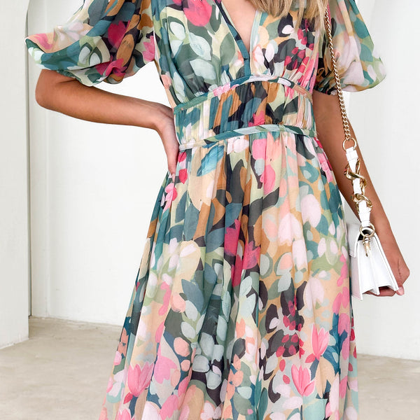 Damen Midikleid elegant & zeitlos | Stilvolles Sommer- & Alltagskleid | Modernes Freizeitkleid