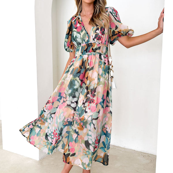 Damen Midikleid elegant & zeitlos | Stilvolles Sommer- & Alltagskleid | Modernes Freizeitkleid