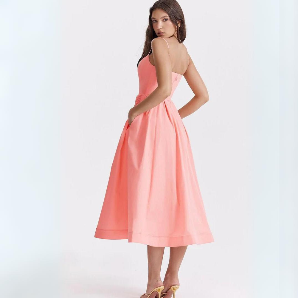 Damen Sommerkleid mit schmeichelnder Passform | Fließend & elegant für Party, Date & Urlaub | Größen S–2XL