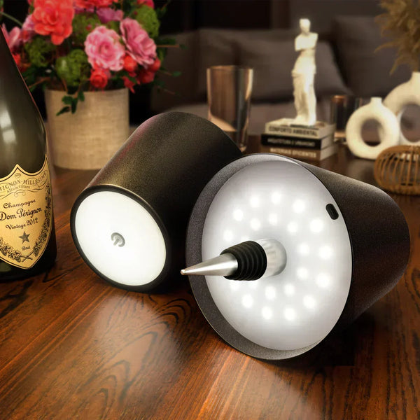 VinoGlow™ | USB-Ladung Touch Control Flaschenlampe mit stufenloser Dimmung für Schreibtisch oder Bar