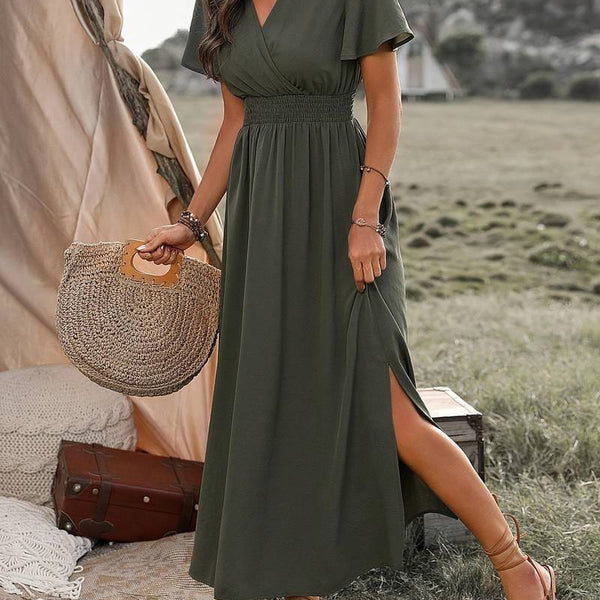 Ramira | Charmantes Kragendetail Damenkleid