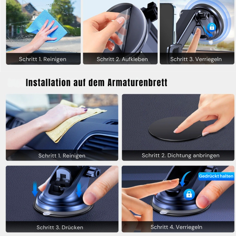 SnapHold™ - Starker Saugnapf-Handyhalter