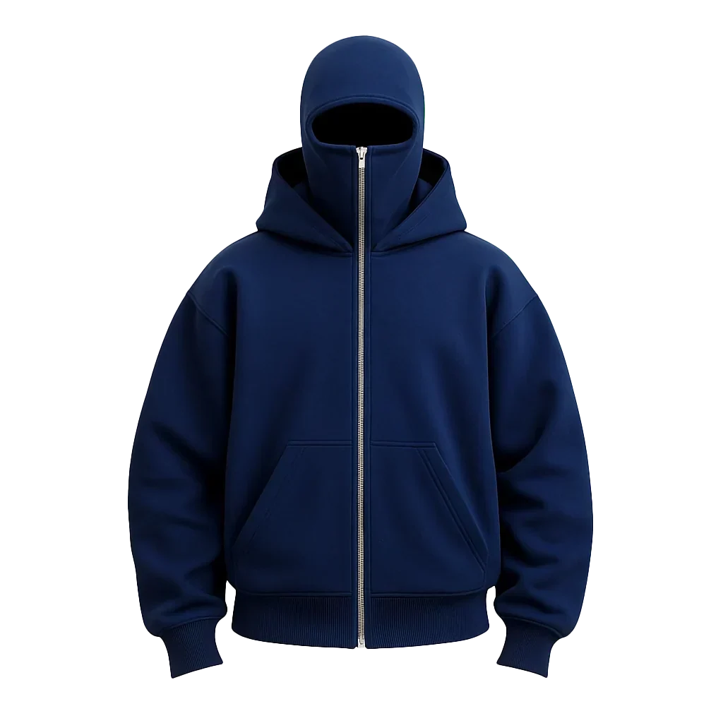 SchattenSchutz™ Unisex-Kapuzenjacke mit Vollgesichts-Reißverschluss