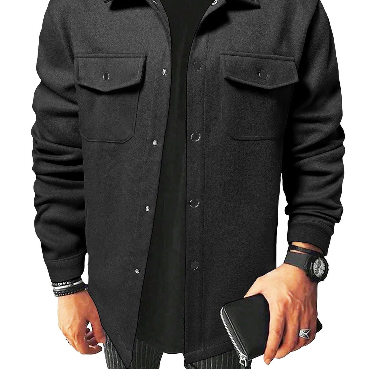 Herren Freizeitjacke mit Reißverschluss | Stilvolle Übergangsjacke für Alltag & Freizeit | Moderner Casual-Look