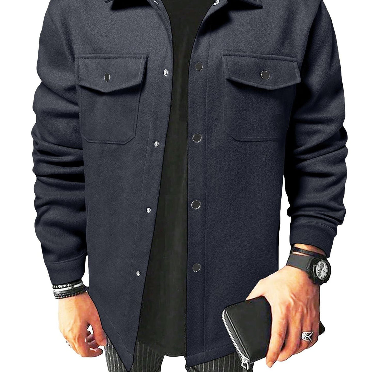Herren Freizeitjacke mit Reißverschluss | Stilvolle Übergangsjacke für Alltag & Freizeit | Moderner Casual-Look