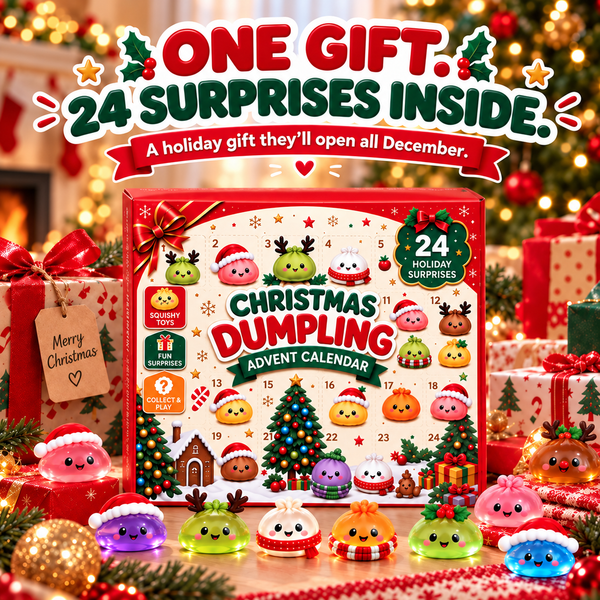 KnödelFreude™ Adventskalender mit 24 niedlichen Überraschungsfiguren