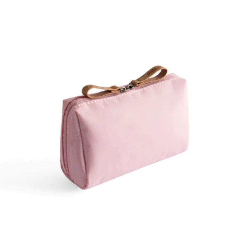 Cosmetica® - Einfarbige Kosmetiktasche mit Doppelreißverschluss