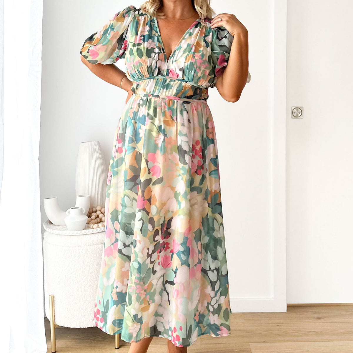 Damen Midikleid elegant & zeitlos | Stilvolles Sommer- & Alltagskleid | Modernes Freizeitkleid