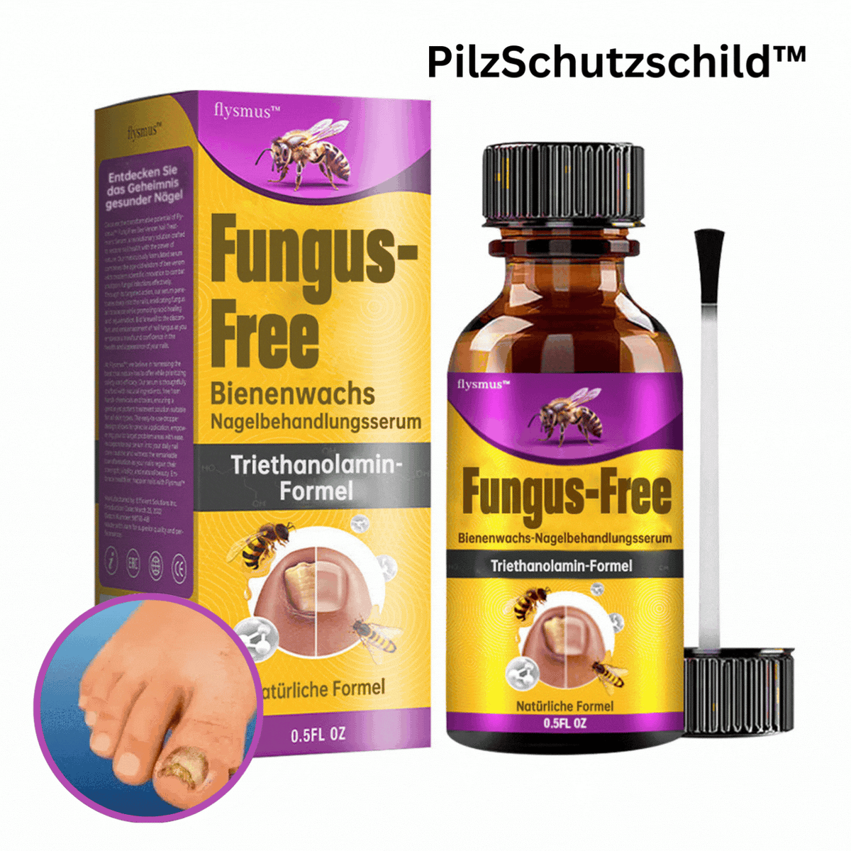 1+1 GRATIS | 🛡️ PilzSchutzschild™ – Sag Nagelpilz den Kampf an!